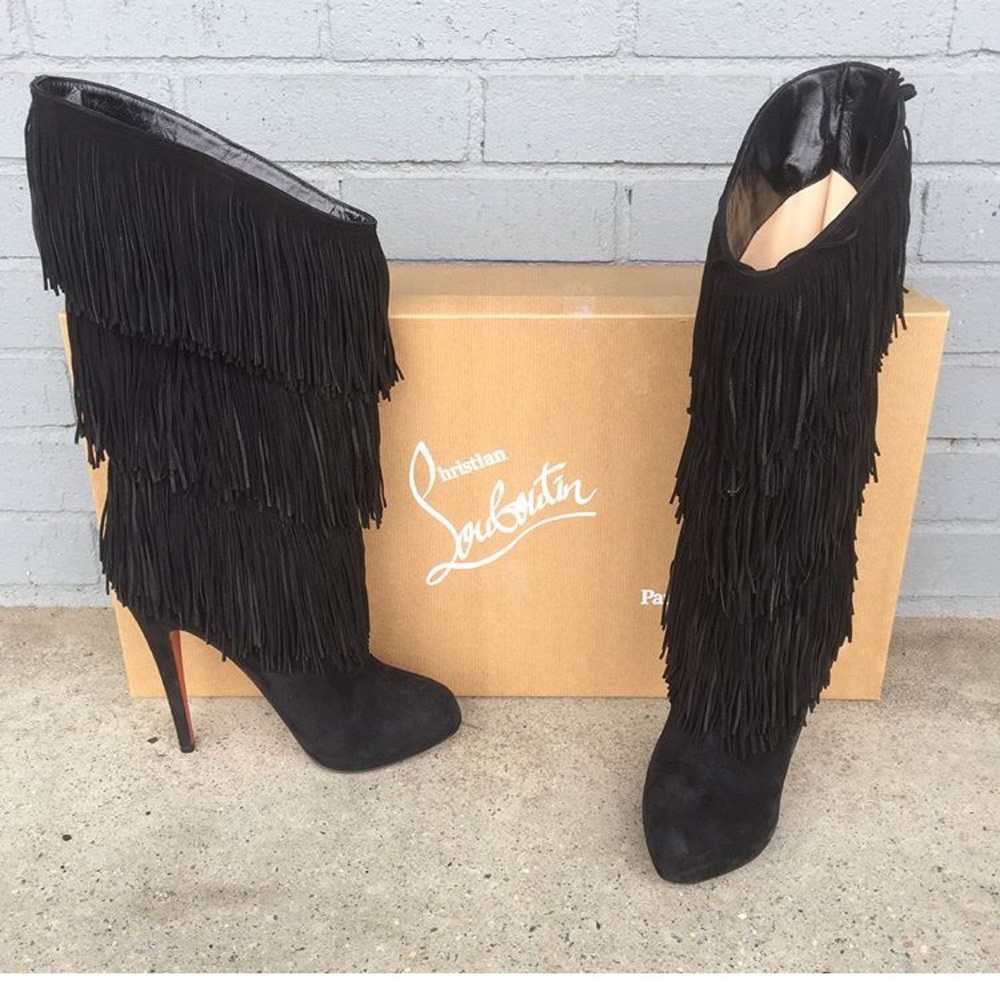 Christian Louboutin Forever Tina Boots, Size 39